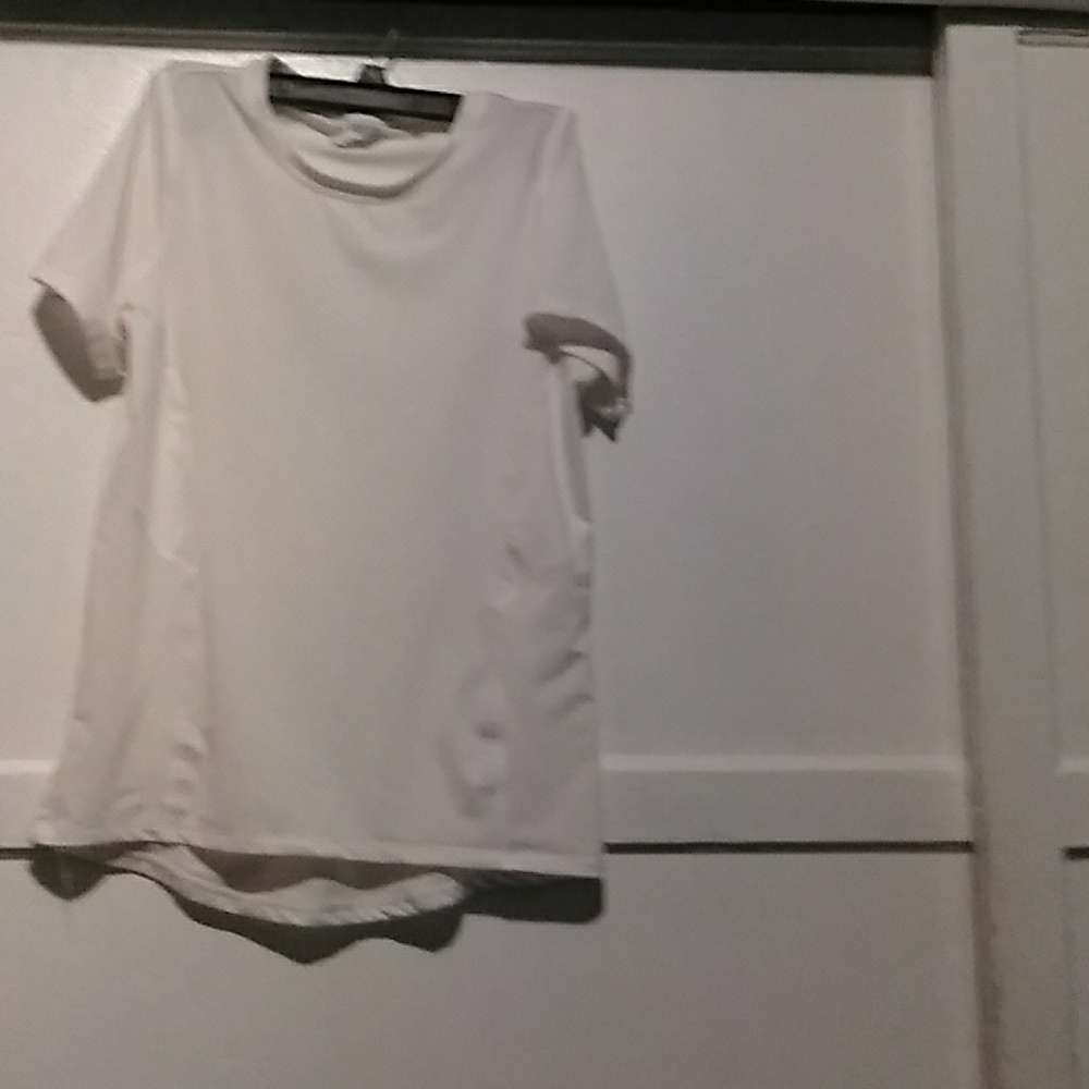 White workout shirt